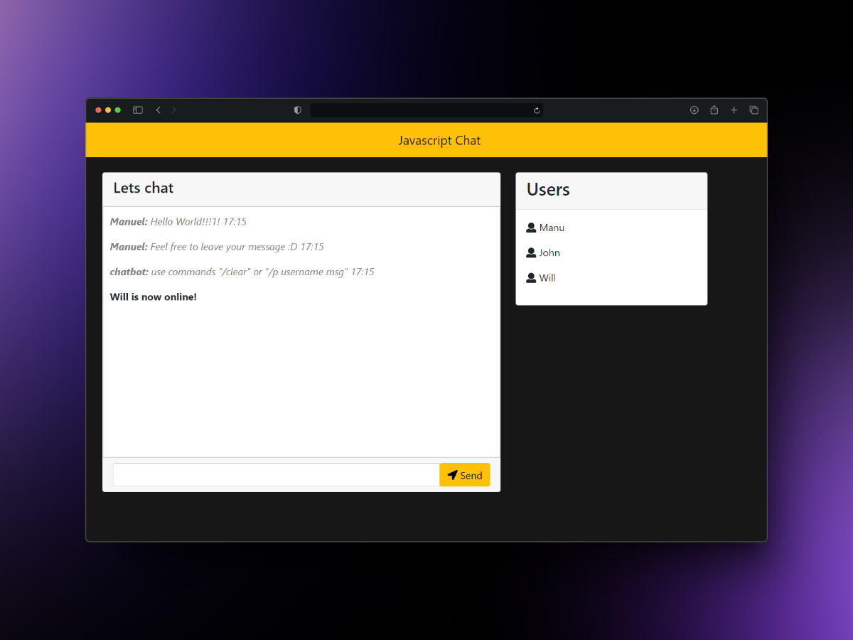 Captura de pantalla del proyecto /projects/chatJs.png